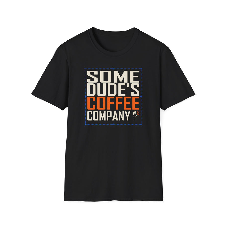 Some Dude's Coffee Company Logo T-Shirt — Black