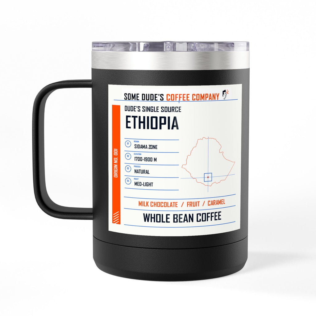 Dude's Single Source Ethiopia Origin Field Cup - Black, 15 oz
