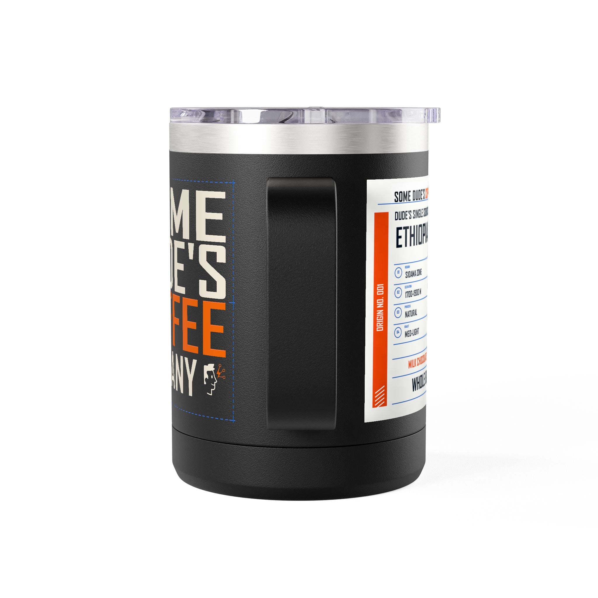Dude's Single Source Ethiopia Origin Field Cup - Black, 15 oz