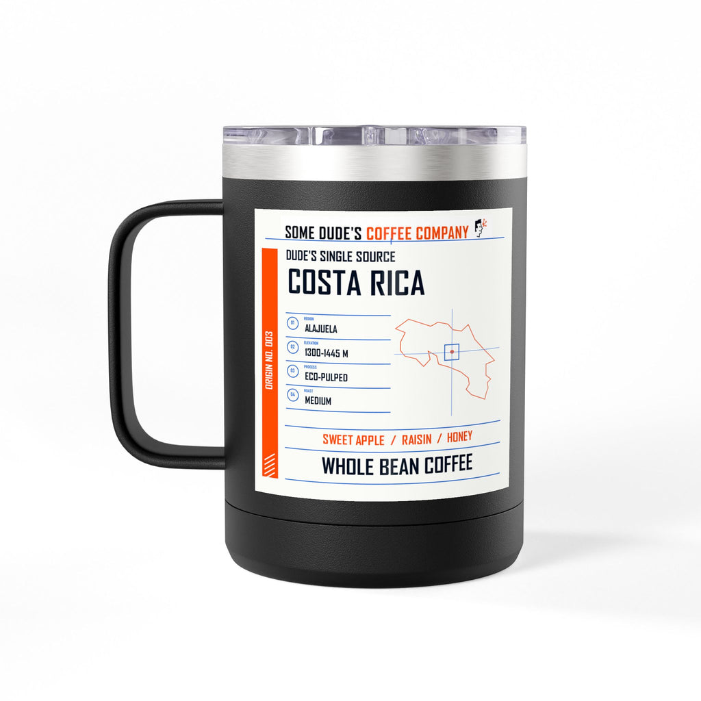 Dude's Single Source Costa Rica Origin Field Cup - Black, 15 oz