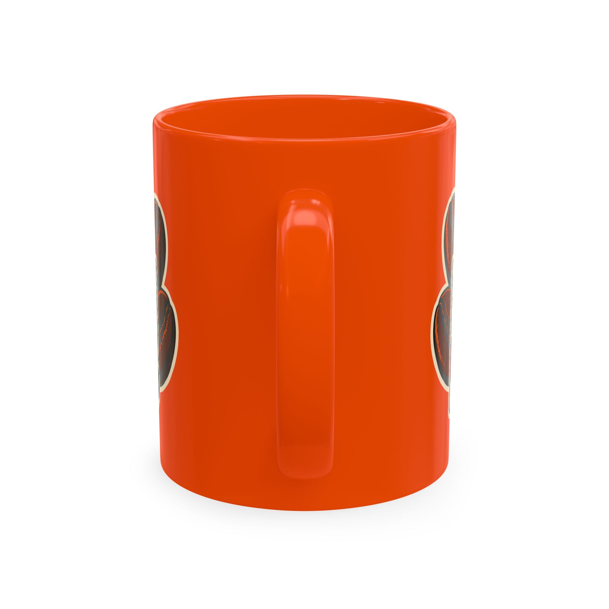 Some Dude's Coffee Company Five-Bean Logo Mug — Orange, 11 oz